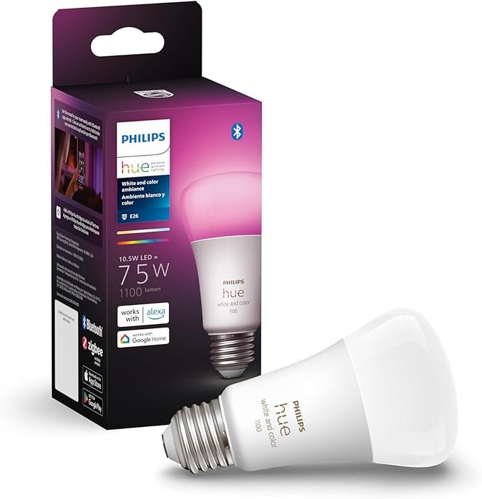 Philips Hue White & Color Ambiance Smart Bulb
