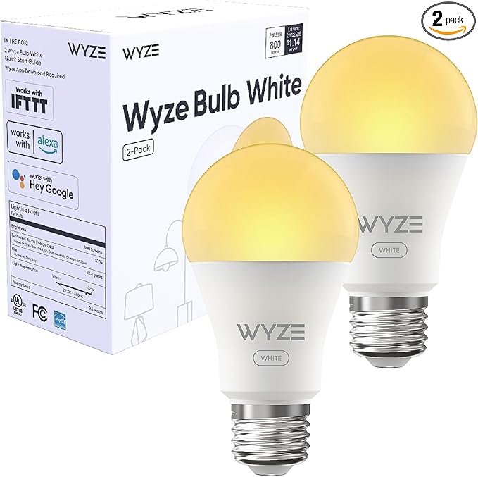 Wyze Smart Bulb – Budget-friendly smart lighting with voice control.
