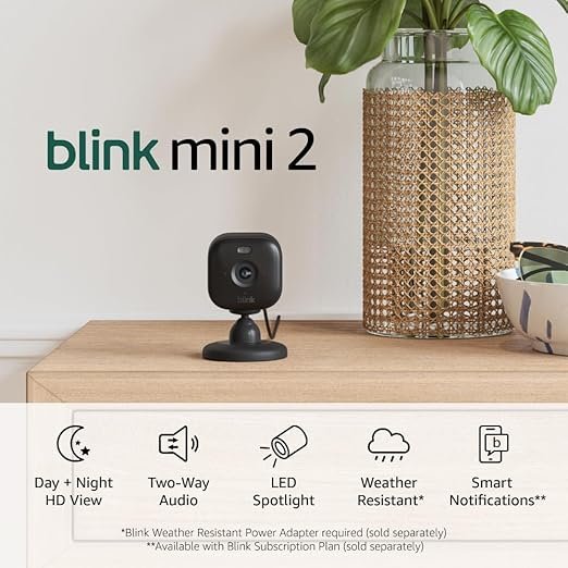 Blink Mini – Compact Indoor Smart Security Camera for Budget Home Protection
